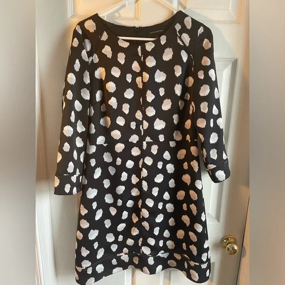 banana republic laser cut dress Banana Republic Womens Sleeveless Blk Lazer Cut Dress Sz 8P Pre-owned